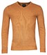 Baileys V-Neck Cotton 2-Tone Jacquard Trui Ochre Melange