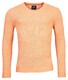 Baileys V-Neck Cotton 2-Tone Jacquard Trui Soft Coral Melange