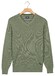 Baileys V-Neck Cotton Allover Fine Texture Two-Tone Pullover Dark Forest