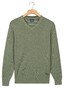Baileys V-Neck Cotton Allover Fine Texture Two-Tone Trui Dark Forest