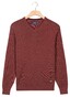 Baileys V-Neck Cotton Allover Fine Texture Two-Tone Trui Mauve Melange
