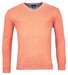 Baileys V-Neck Cotton Single Knit Trui Soft Coral Melange