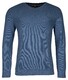 Baileys V-Neck Cotton Structure Knit Pullover Denim Blue