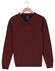 Baileys V-Neck Lambswool Single Knit Trui Deep Mauve