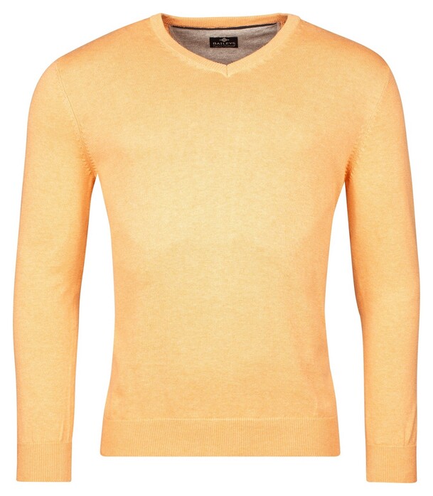 Baileys V-Neck Pullover Single Knit Salmon