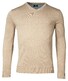 Baileys V-Neck Pullover Single Knit Trui Beige