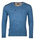 Baileys V-Neck Pullover Single Knit Trui Delft Blue
