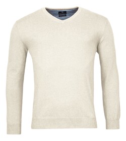 Baileys V-Neck Pullover Single Knit Trui Kitt Melange