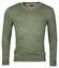 Baileys V-Neck Pullover Single Knit Trui Olive Green Melange