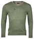 Baileys V-Neck Pullover Single Knit Trui Olive Green Melange