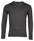 Baileys V-Neck Single Knit Pima Cotton Pullover Anthracite
