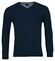 Baileys V-Neck Single Knit Pima Cotton Pullover Dark Blue