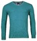 Baileys V-Neck Single Knit Pima Cotton Pullover Deep Aqua Melange