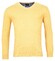 Baileys V-Neck Single Knit Pima Cotton Pullover Light Yellow Melange