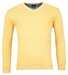 Baileys V-Neck Single Knit Pima Cotton Pullover Light Yellow Melange