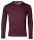 Baileys V-Neck Single Knit Pima Cotton Trui Bordeaux