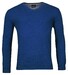 Baileys V-Neck Single Knit Uni Pima Cotton Trui Bright Cobalt