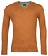 Baileys V-Neck Single Knit Uni Pima Cotton Trui Mid Orange