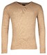 Baileys V-Neck Uni Color Lambswool Trui Beige