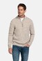 Baileys Vertical Texture Half Zip Front Drop Needle Knit Trui Kitt