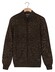 Baileys Wave Cable Knit Fullzip Single Knit Vest Bruin