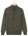 Baileys Wave Cable Knit Fullzip Single Knit Vest Donker Groen