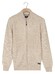 Baileys Wave Cable Knit Fullzip Single Knit Vest Marshmallow