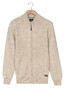 Baileys Wave Cable Knit Fullzip Single Knit Vest Marshmallow
