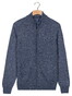 Baileys Wave Cable Knit Fullzip Single Knit Vest Mid Denim Blue