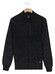Baileys Wave Cable Knit Fullzip Single Knit Vest Navy