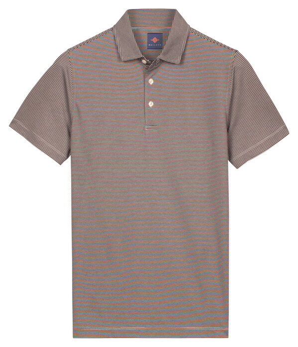 Baileys Yarn Dyed Small Stripe Polo Navy
