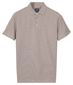Baileys Yarn Dyed Small Stripe Polo Stone Grey