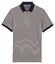 Baileys Yarn Dyed Stripe Zip Collar Polo Dark Blue