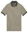 Baileys Yarn Dyed Stripe Zip Collar Polo Thyme Green