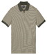 Baileys Yarn Dyed Stripe Zip Collar Polo Thyme Green
