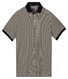 Baileys Yarn Dyed Stripes Cotton Subtle Stretch Polo Dark Blue