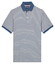 Baileys Yarn Dyed Stripes Cotton Subtle Stretch Polo Delft Blue