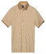 Baileys Yarn Dyed Stripes Cotton Subtle Stretch Polo Zand