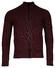 Baileys Zip Allover Structure Knit Vest Aubergine