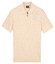 Baileys Zip Collar Drop Needle Knit Stripe Texture Polo Marshmallow