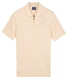 Baileys Zip Collar Drop Needle Knit Stripe Texture Polo Marshmallow