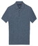 Baileys Zip Collar Drop Needle Knit Stripe Texture Polo Riviera Blue