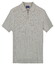 Baileys Zip Collar Drop Needle Knit Stripe Texture Polo Soft Grey