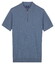 Baileys Zip Collar Jersey Knit Short Sleeve Polo Riviera Blue