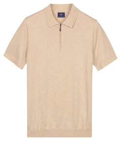 Baileys Zip Collar Jersey Knit Short Sleeve Polo Shell
