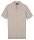 Baileys Zip Collar Jersey Knit Short Sleeve Polo Soft Grey