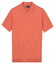 Baileys Zip Collar Jersey Knit Short Sleeve Poloshirt Apricot