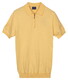 Baileys Zip Collar Jersey Knit Short Sleeve Poloshirt Corn Yellow