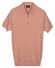 Baileys Zip Collar Jersey Knit Short Sleeve Poloshirt Dusty Rose