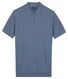 Baileys Zip Collar Jersey Knit Short Sleeve Poloshirt Riviera Blue